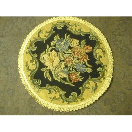 Tapestry Trading Tapestry Trading DH10 10 in. Begium Doily Dhalia; Navy Blue DH10